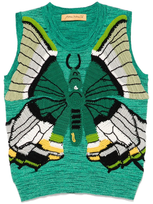 Golden Kaiser-I-Hind Knitted Vest