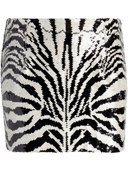 Sequin Zebra Skirt