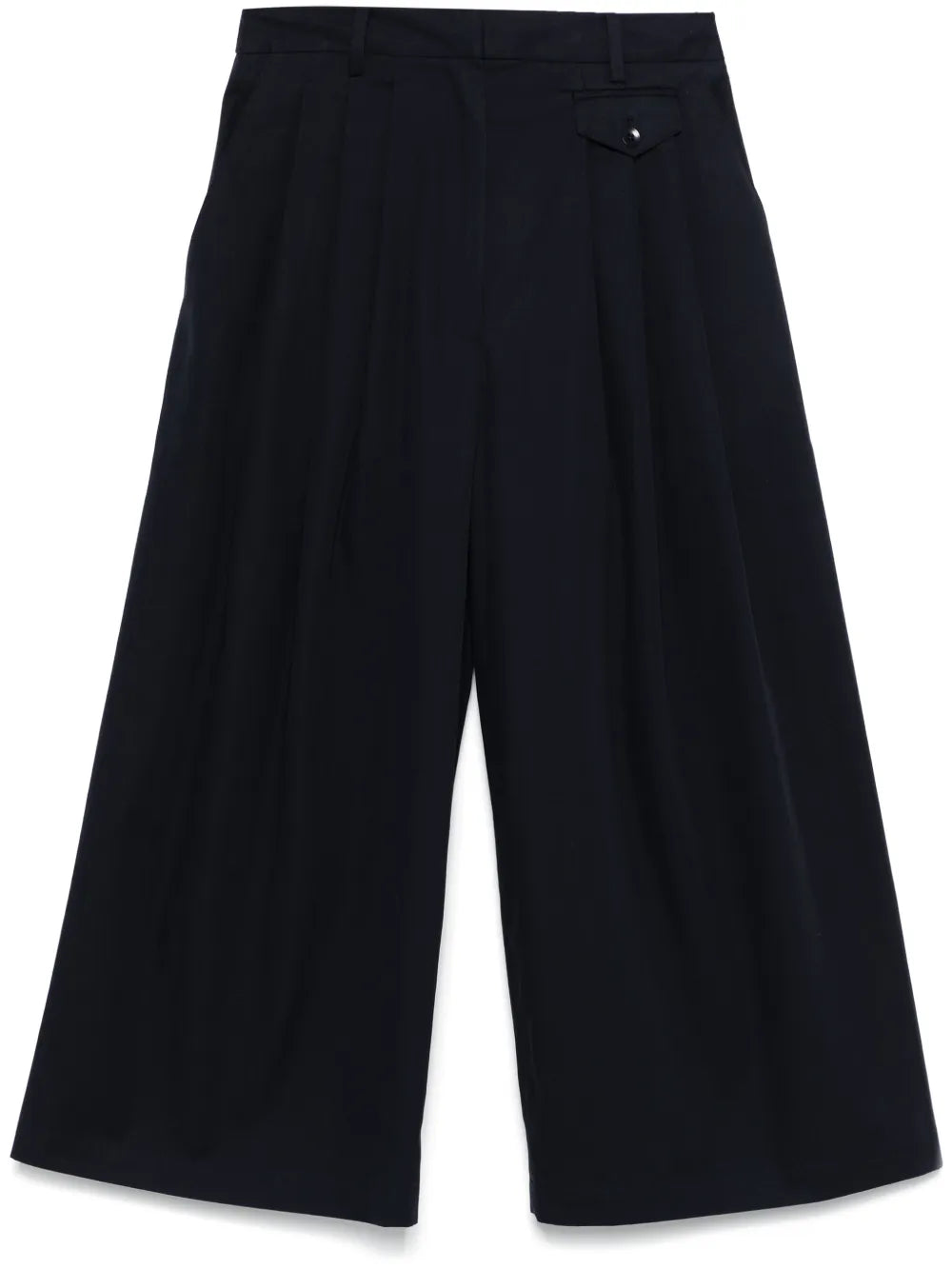 Twill Pleated Trousers