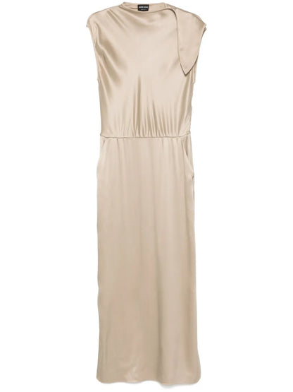 Tie-Shoulder Gown