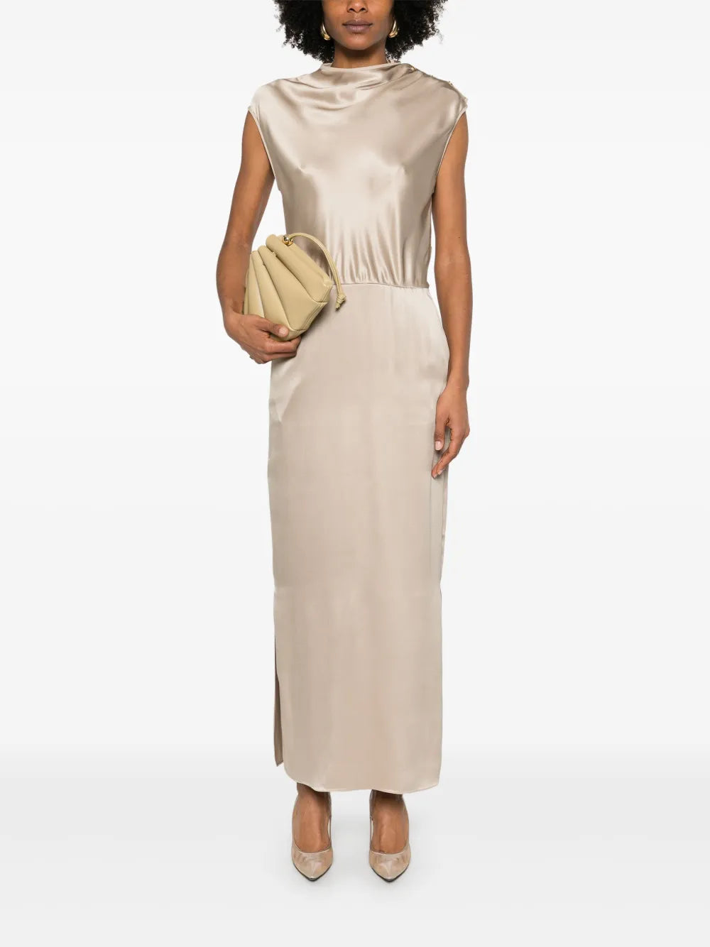 Tie-Shoulder Gown