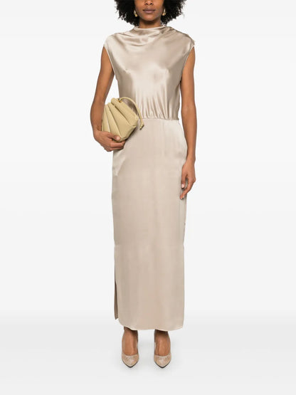 Tie-Shoulder Gown