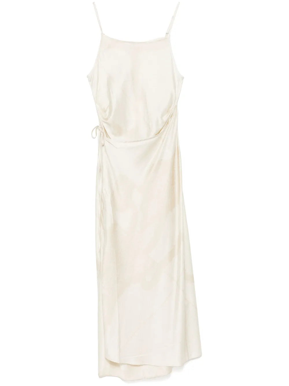 Satin-Finish Mid Dress