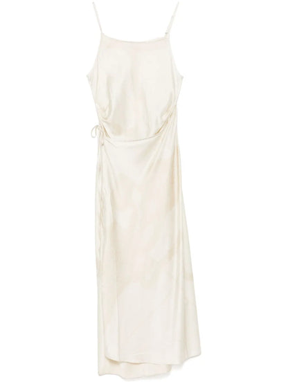 Satin-Finish Mid Dress