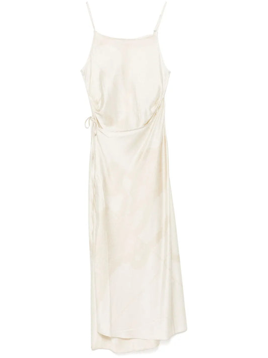 Satin-Finish Mid Dress