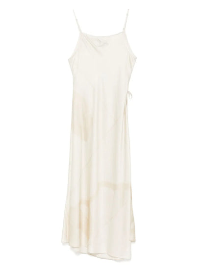 Satin-Finish Mid Dress