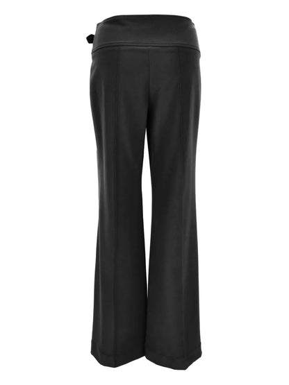 Belted Flared Trousers