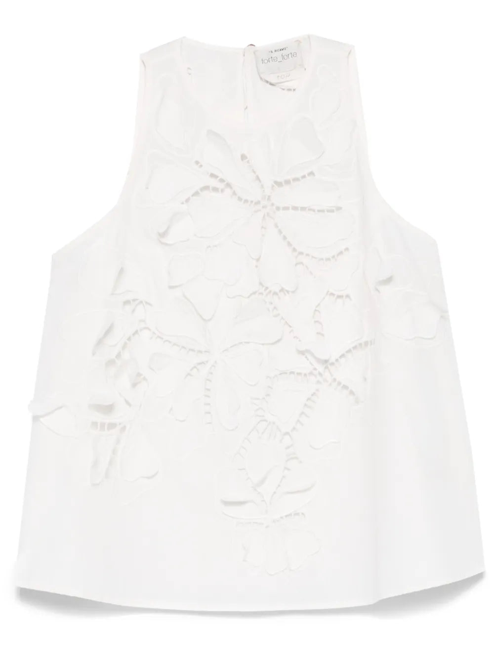 Floral-Appliqué Blouse