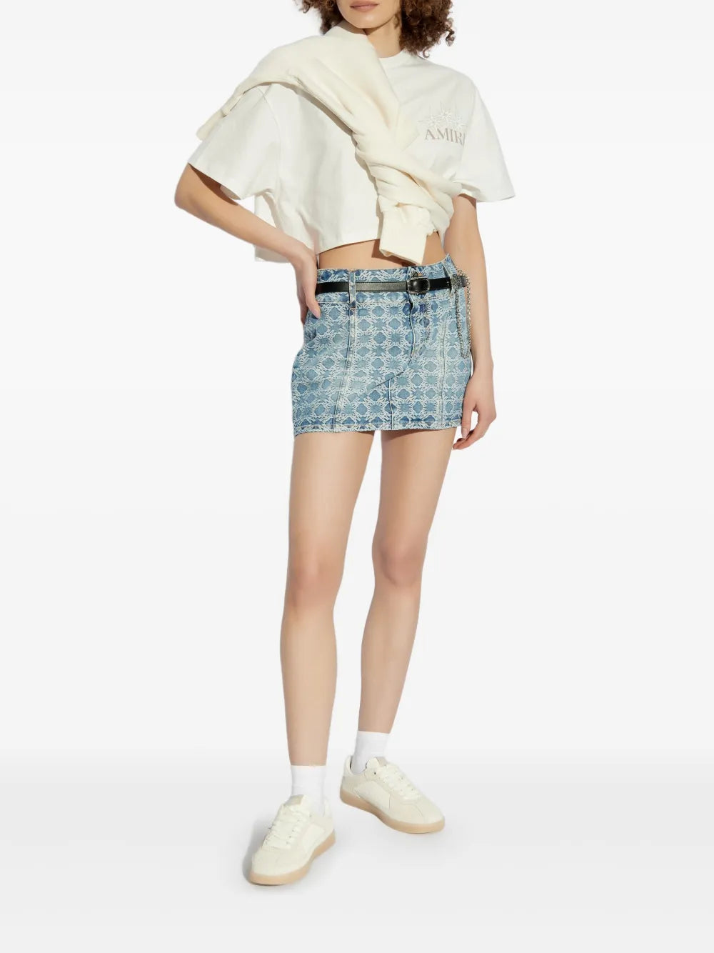 Logo-Print Cropped T-Shirt
