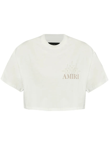 Logo-Print Cropped T-Shirt