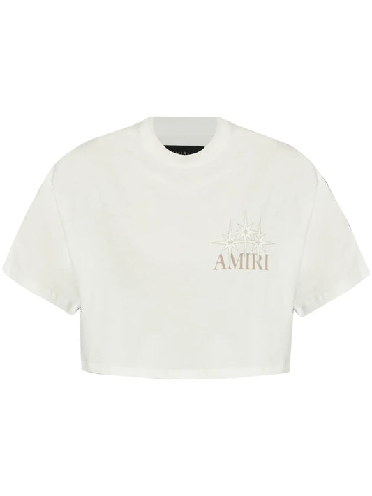 Logo-Print Cropped T-Shirt