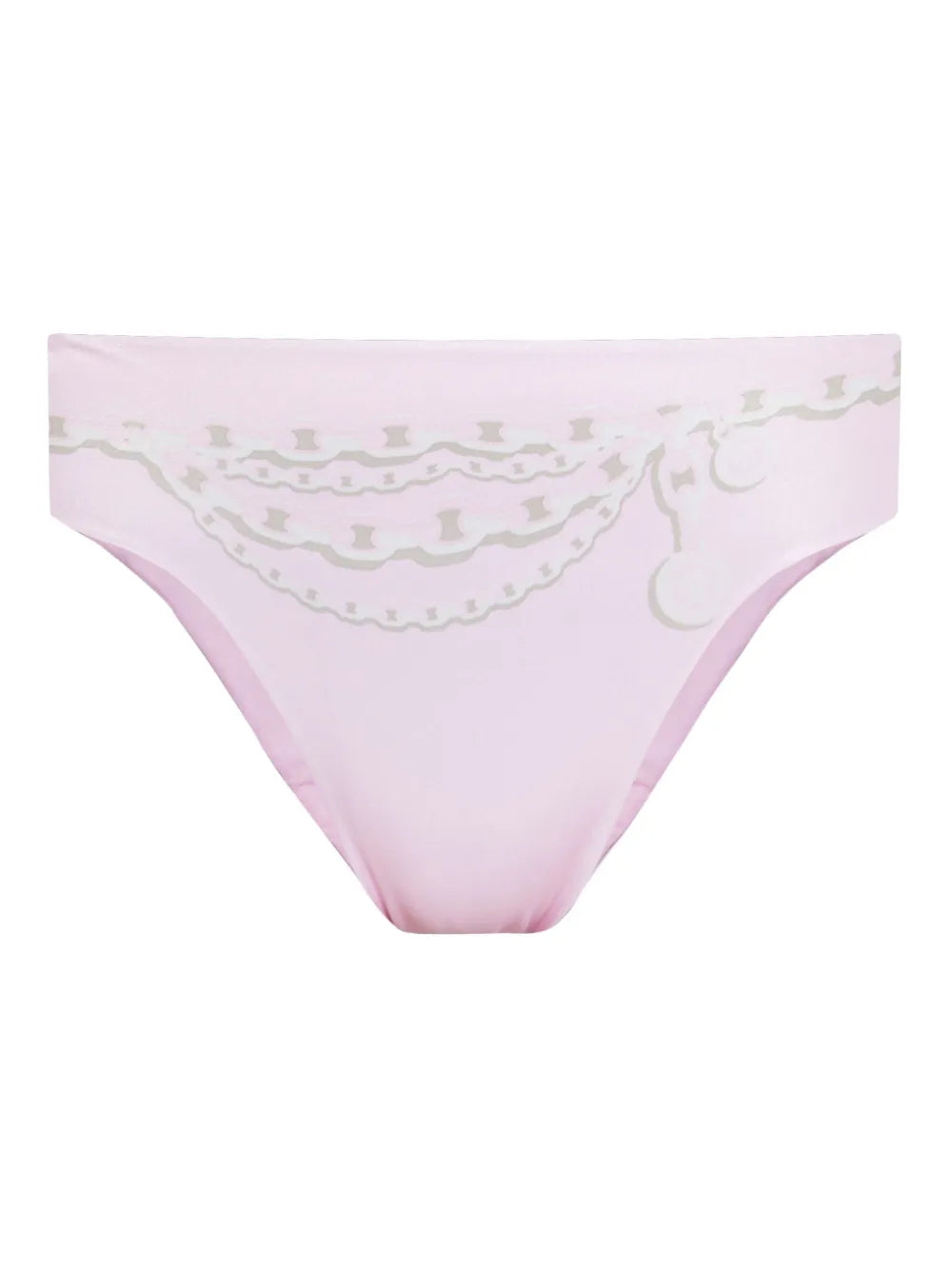 Chain-Print Bikini Bottoms