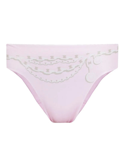 Chain-Print Bikini Bottoms