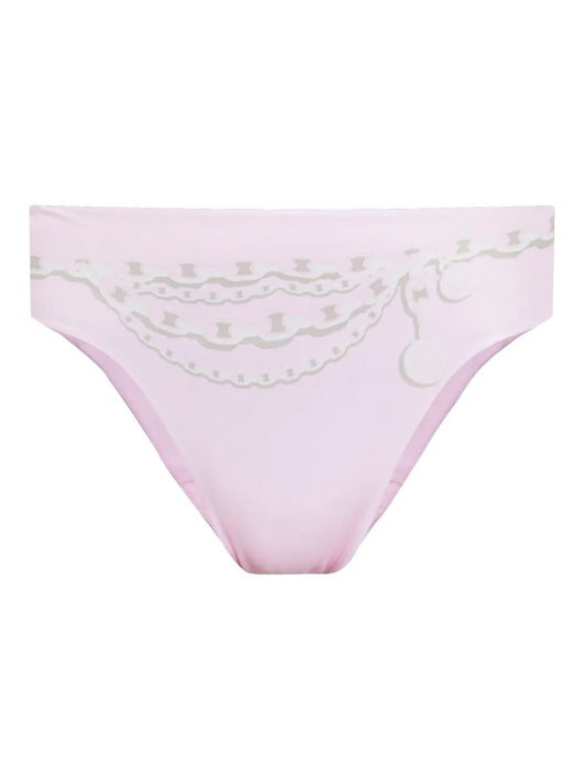 Chain-Print Bikini Bottoms