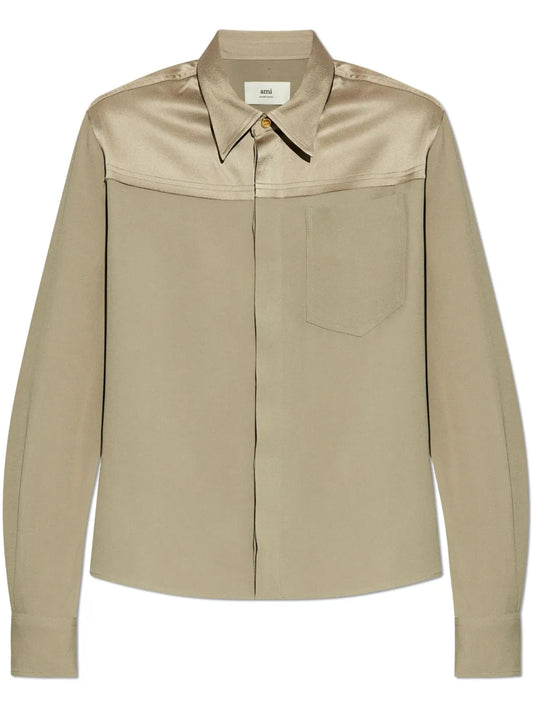 Pointed-Collar Shirt