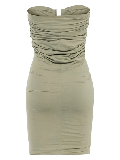 Prong-Detail Jersey Mini Dress
