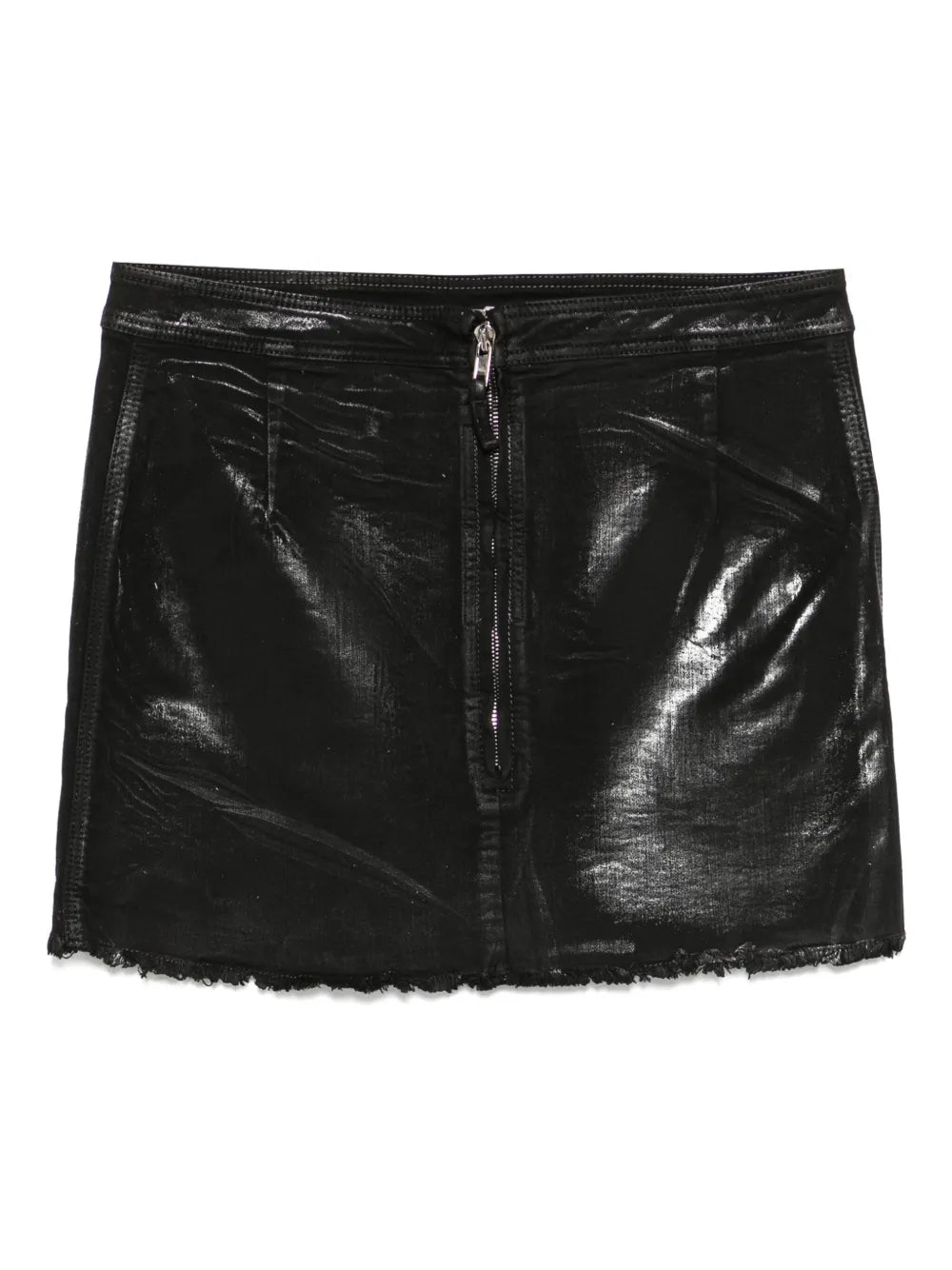 Coated Mini Skirt