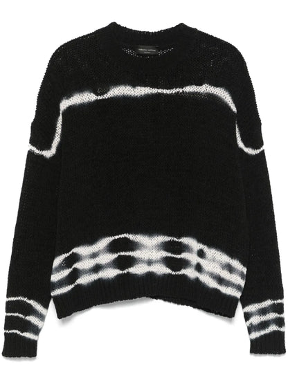 Bleached-Effect Sweater