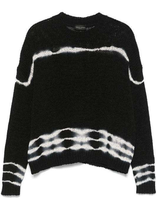 Bleached-Effect Sweater