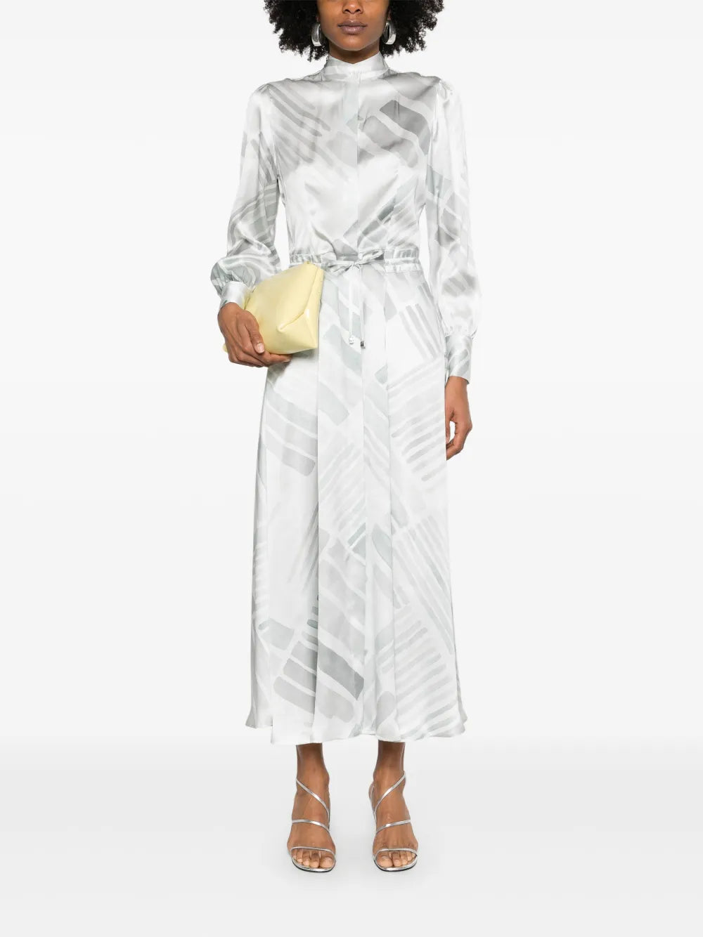 Abstract-Print Maxi Dress