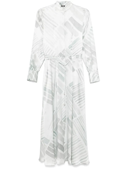 Abstract-Print Maxi Dress