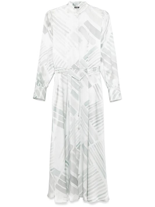 Abstract-Print Maxi Dress