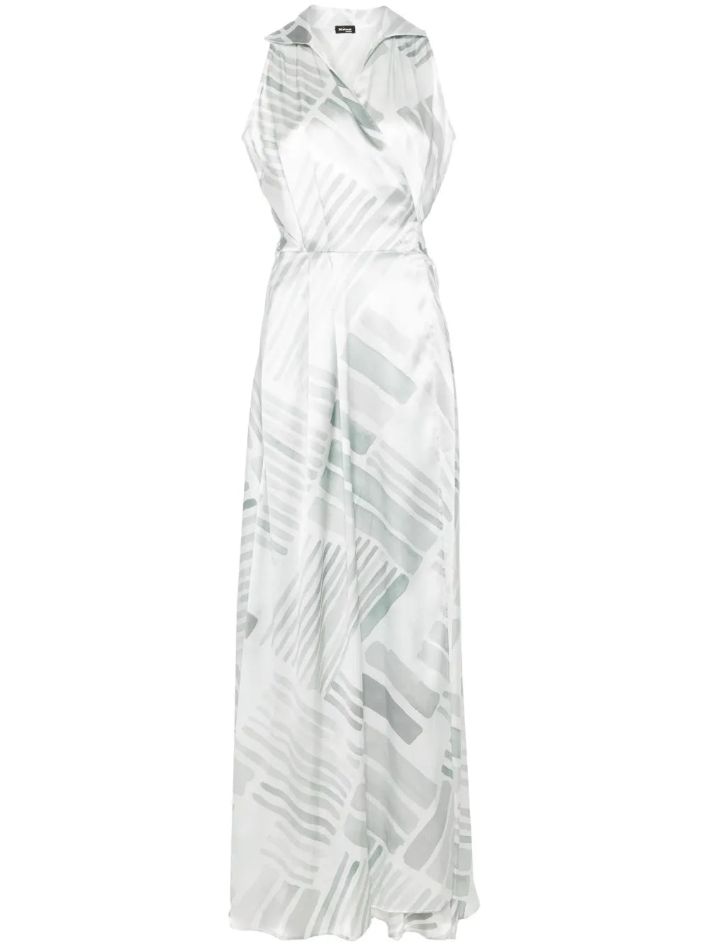 Abstract-Print Maxi Dress