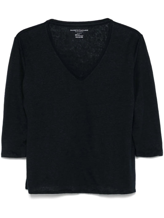 Slub-Texture T-Shirt