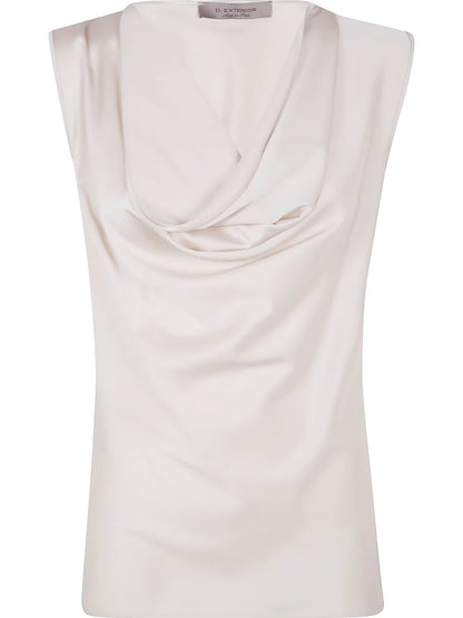 Draped-Detail Tank Top