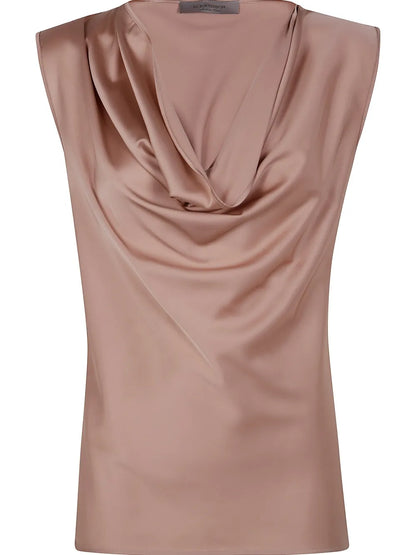 Draped-Detail Tank Top