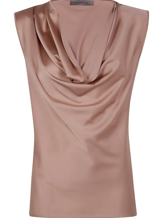 Draped-Detail Tank Top