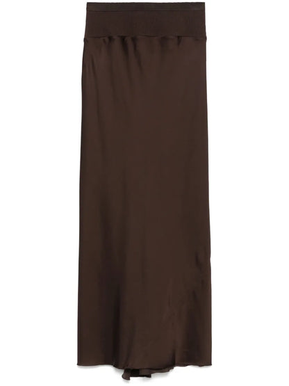Calf Bias Midi Skirt