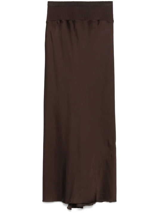 Calf Bias Midi Skirt