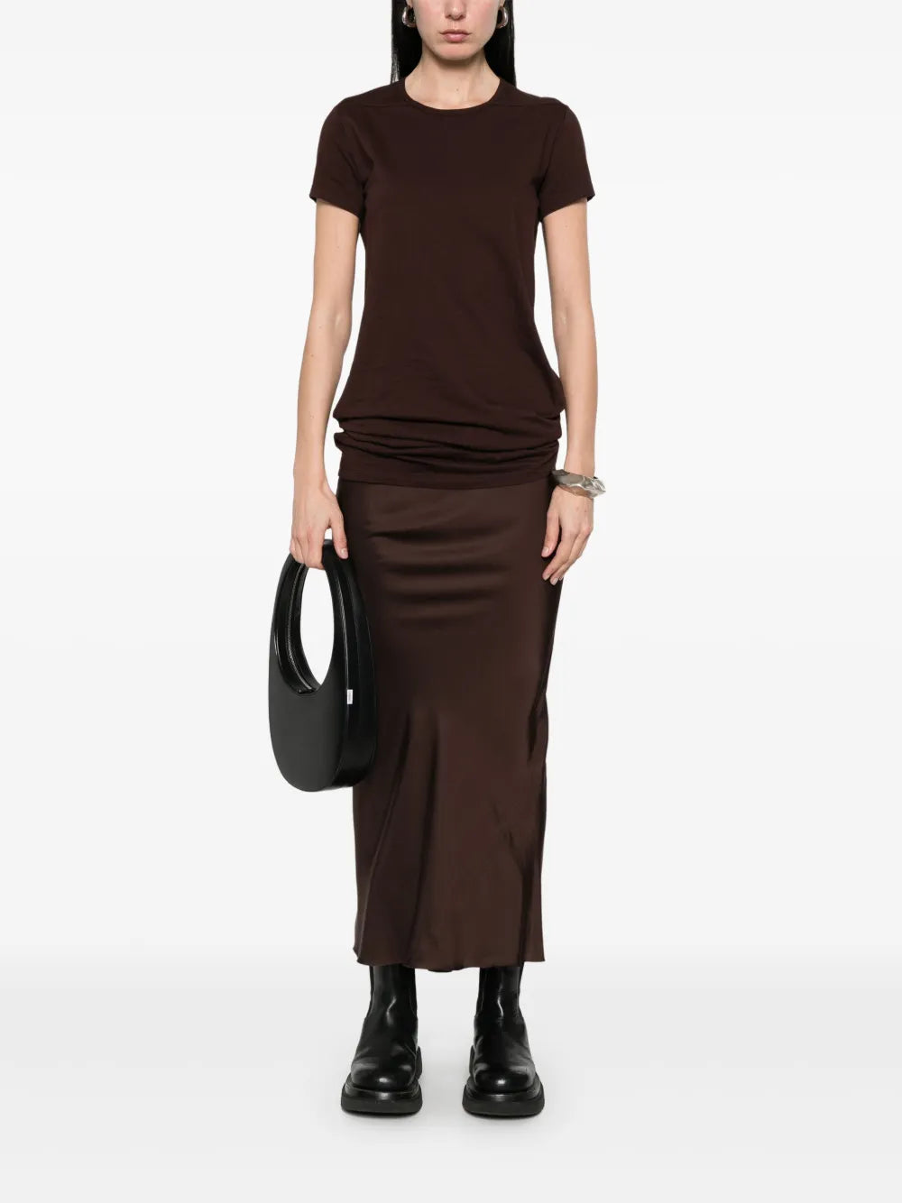 Calf Bias Midi Skirt
