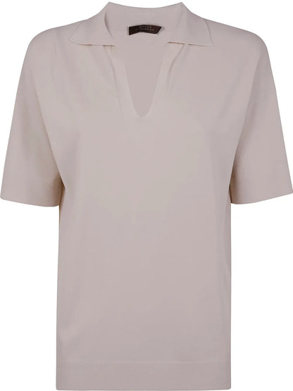 Jersey Polo Top