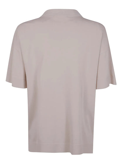 Jersey Polo Top