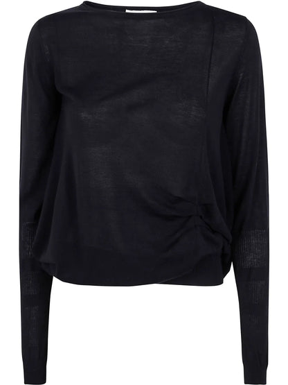 Drap-Detailing T-Shirt