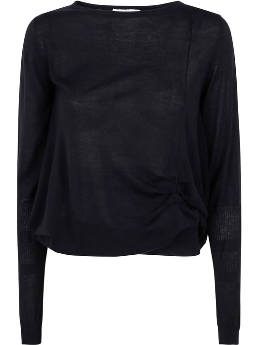 Drap-Detailing T-Shirt