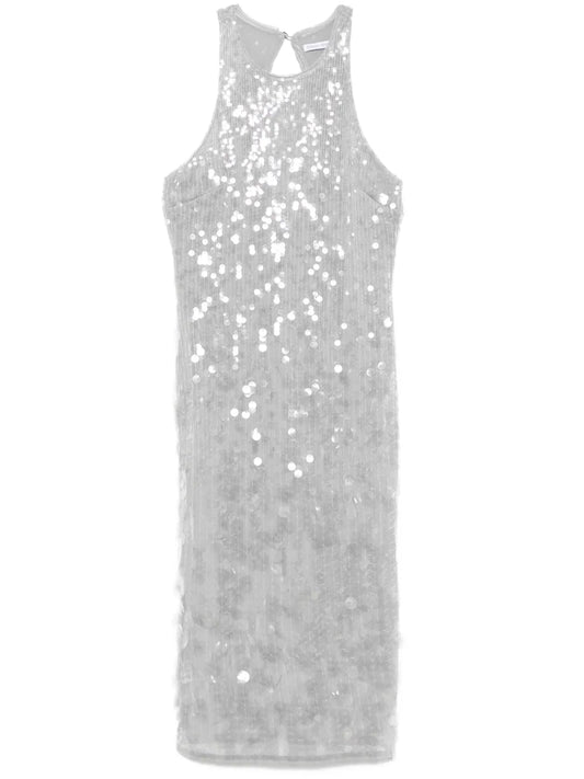 Sequinned Midi Dress
