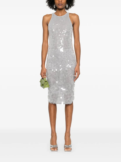 Sequinned Midi Dress