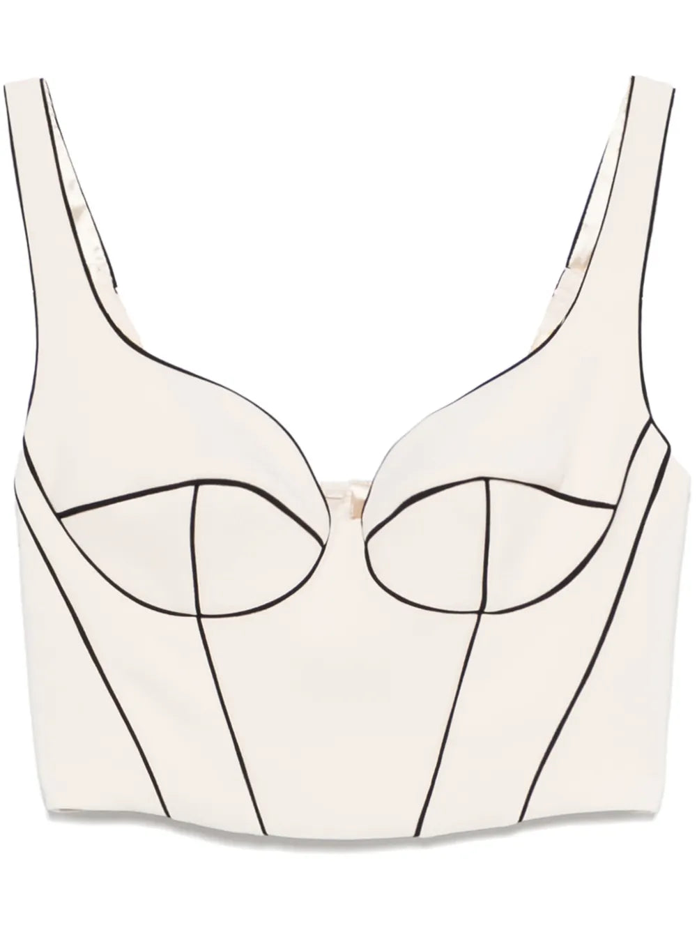 Contrasting Corset Top