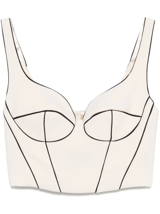 Contrasting Corset Top