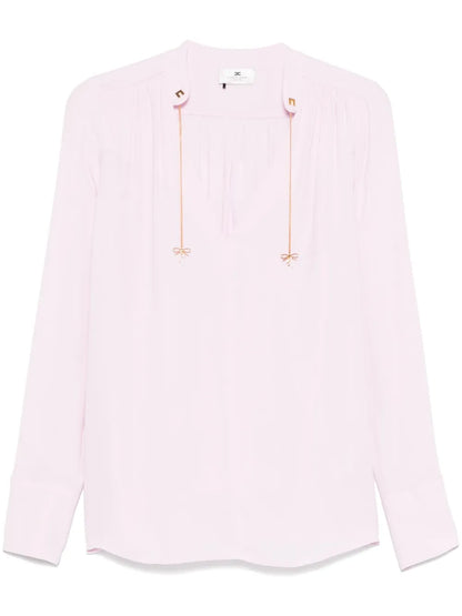 Logo-Charm Georgette Blouse
