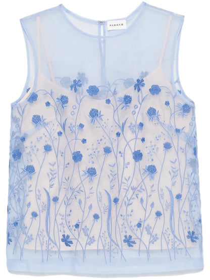 Floral-Embroidery Top