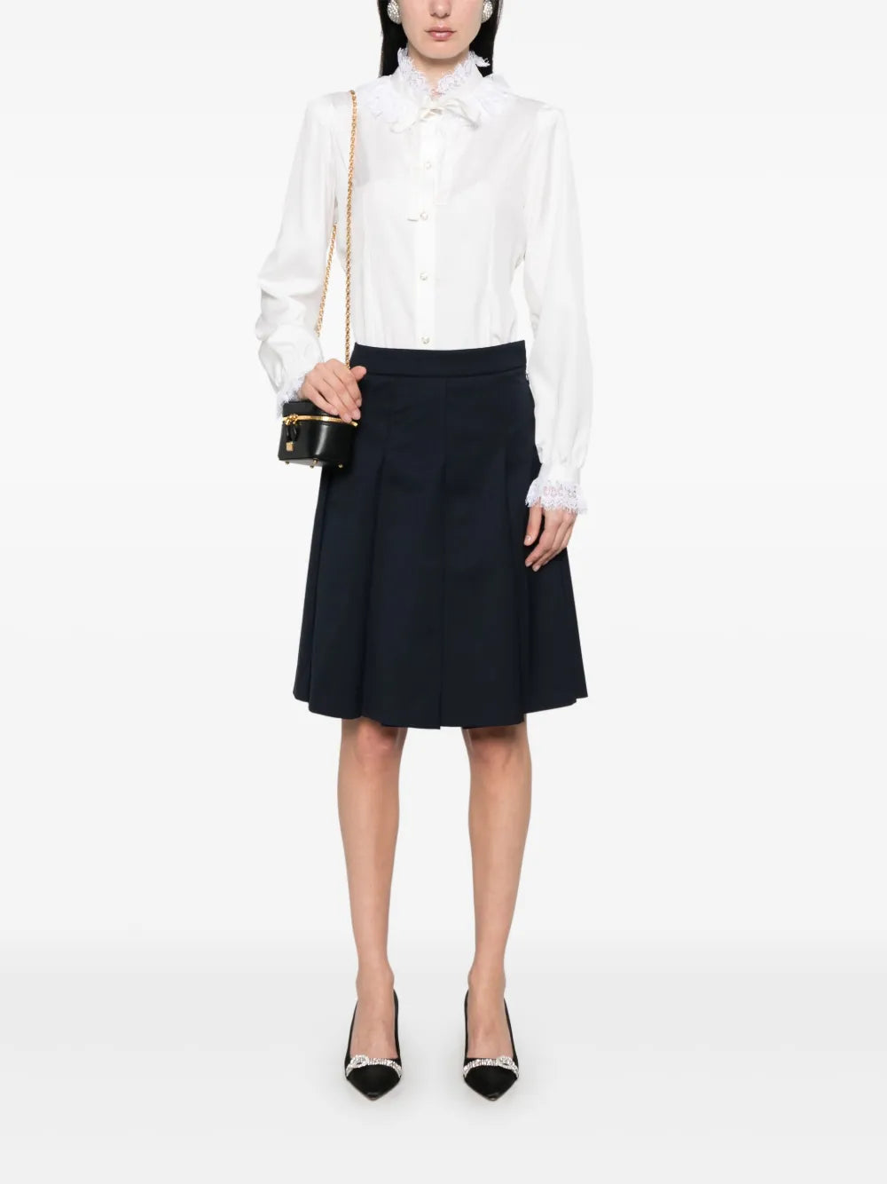 Pleated Mini Skirt
