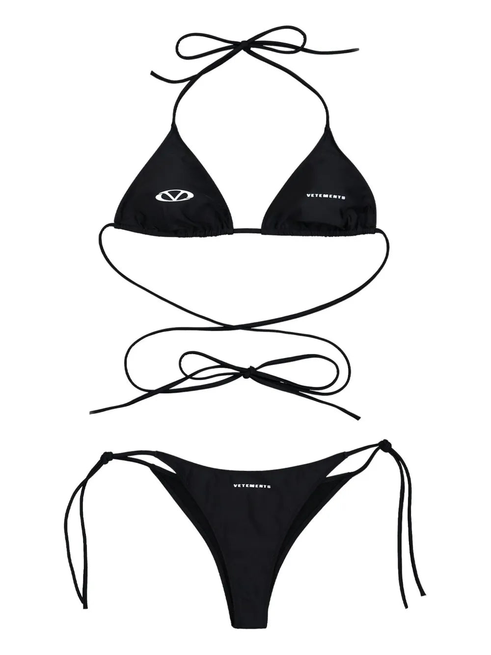 Logo-Print Bikini Set