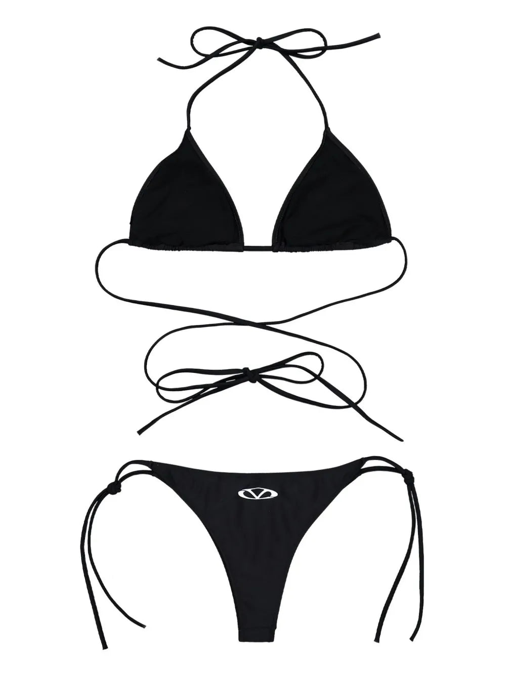 Logo-Print Bikini Set
