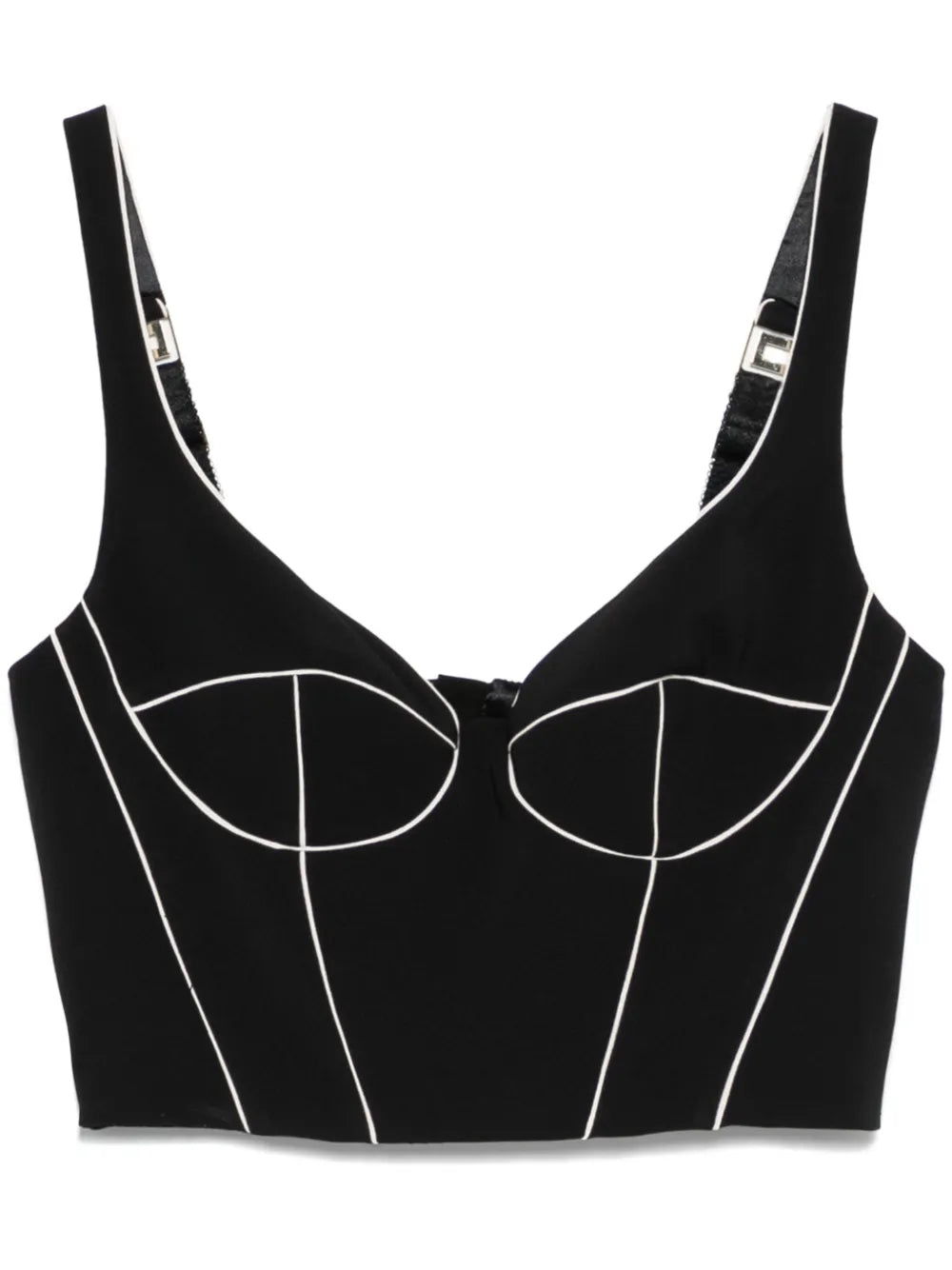Contrasting Corset Top