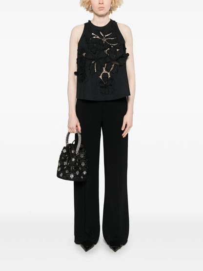 Floral Lace-Detail Blouse