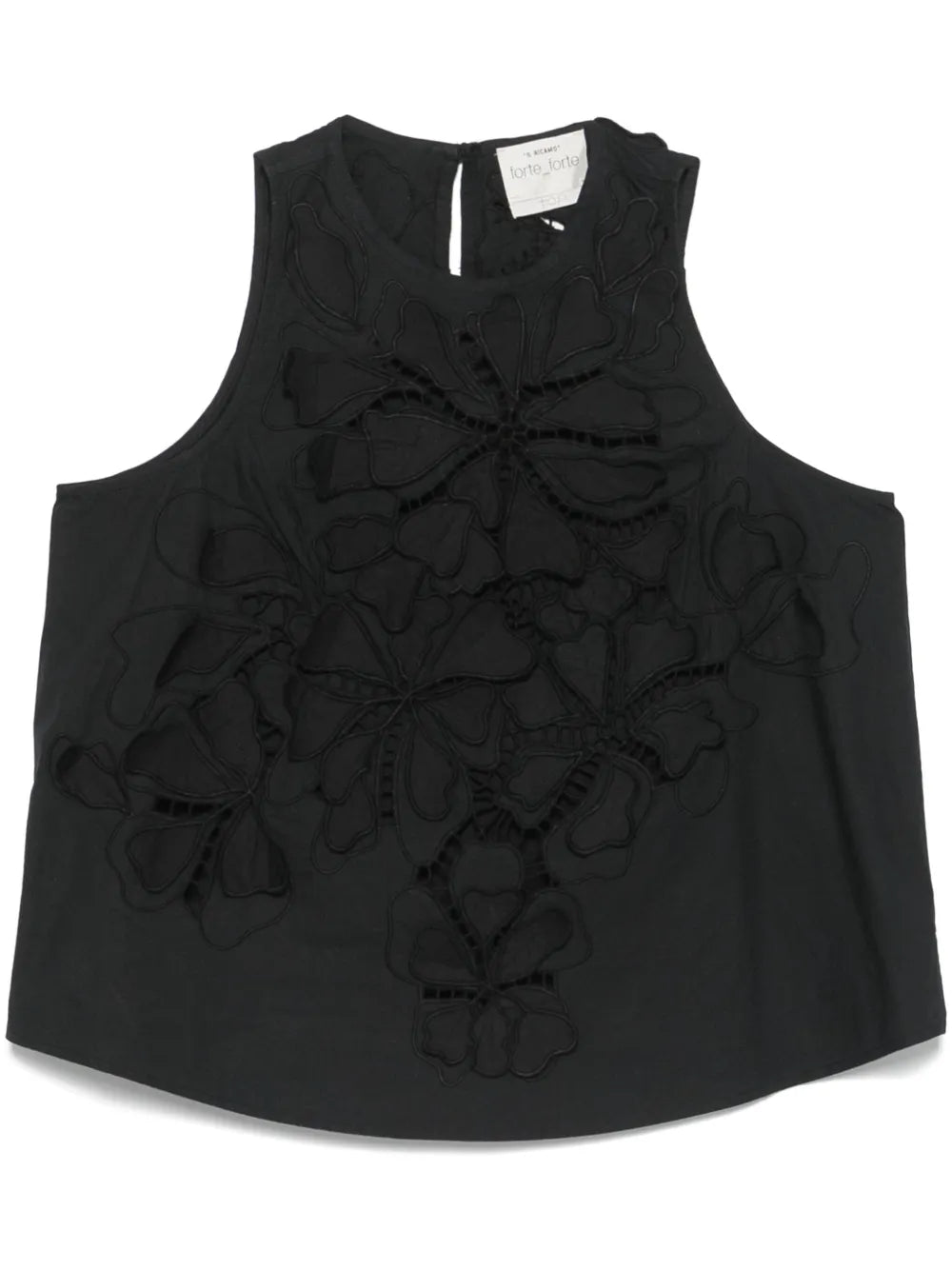 Floral Lace-Detail Blouse